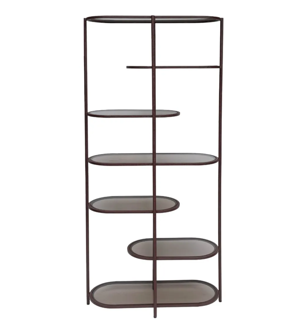 Regał BRIX JILL 190 cm bordowy*LF-Design Online