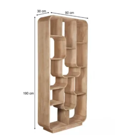 Regał BRIX LOGAN 190 cm drewno mango naturalny*LF-Design Discount