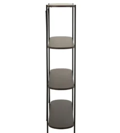 Regał DOMERESU 120 cm ciemny brązowy*J-Line Clearance