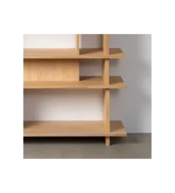 Regał ESTANTERIA 203 cm drewno kauczuk naturalny*Zona-Design Outlet
