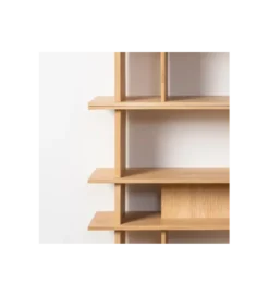 Regał ESTANTERIA 203 cm drewno kauczuk naturalny*Zona-Design Outlet