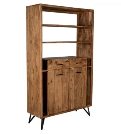 Regał ESTARNA 195 cm drewno akacja*Exclusivas Discount