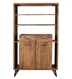 Regał ESTARNA 195 cm drewno akacja*Exclusivas Discount