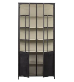 Regał EXHIBIT 200 cm czarny*WOOOD Outlet