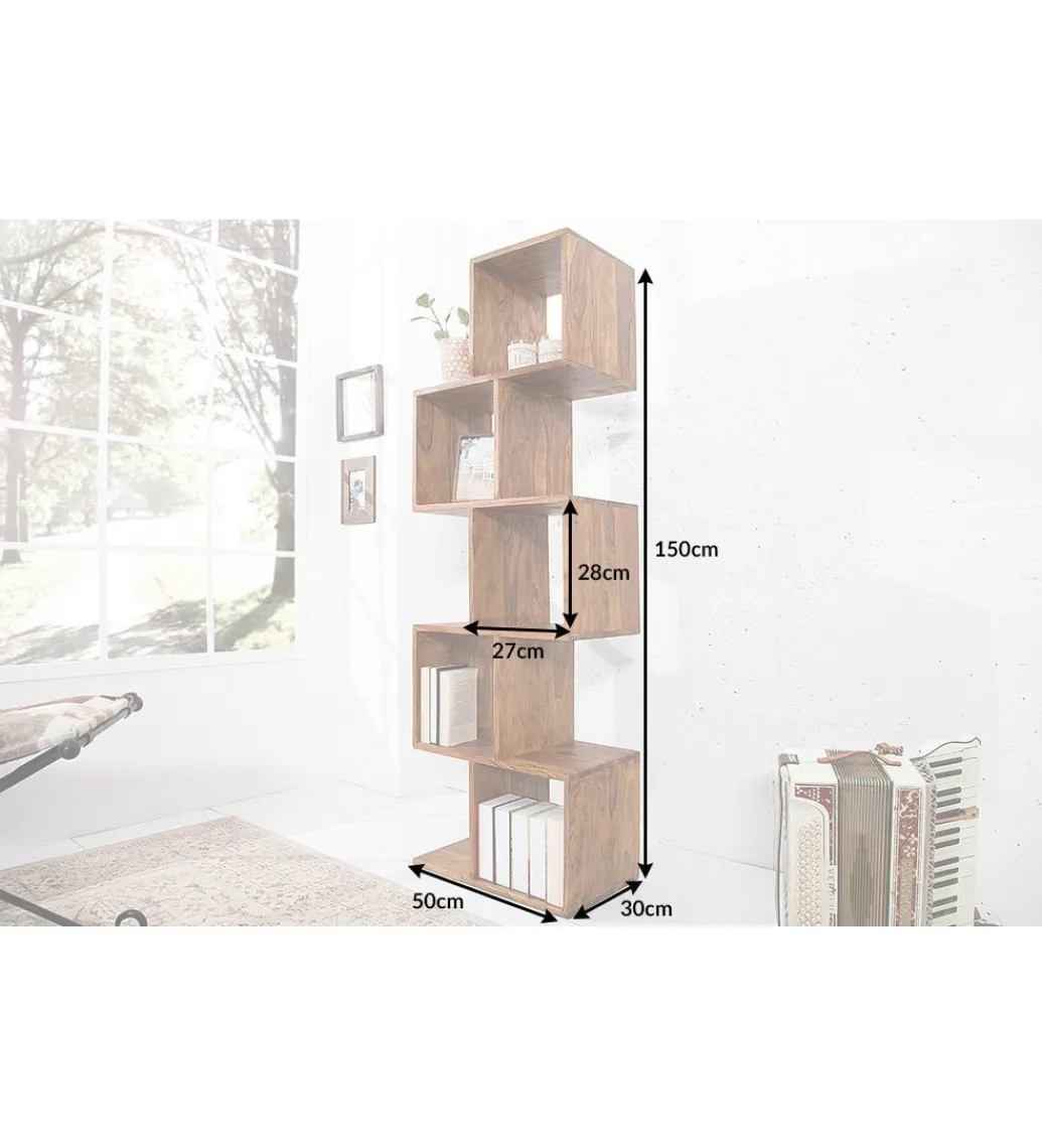 Regał FINICE Makassar 150 cm drewno sheesham*Invicta Interior