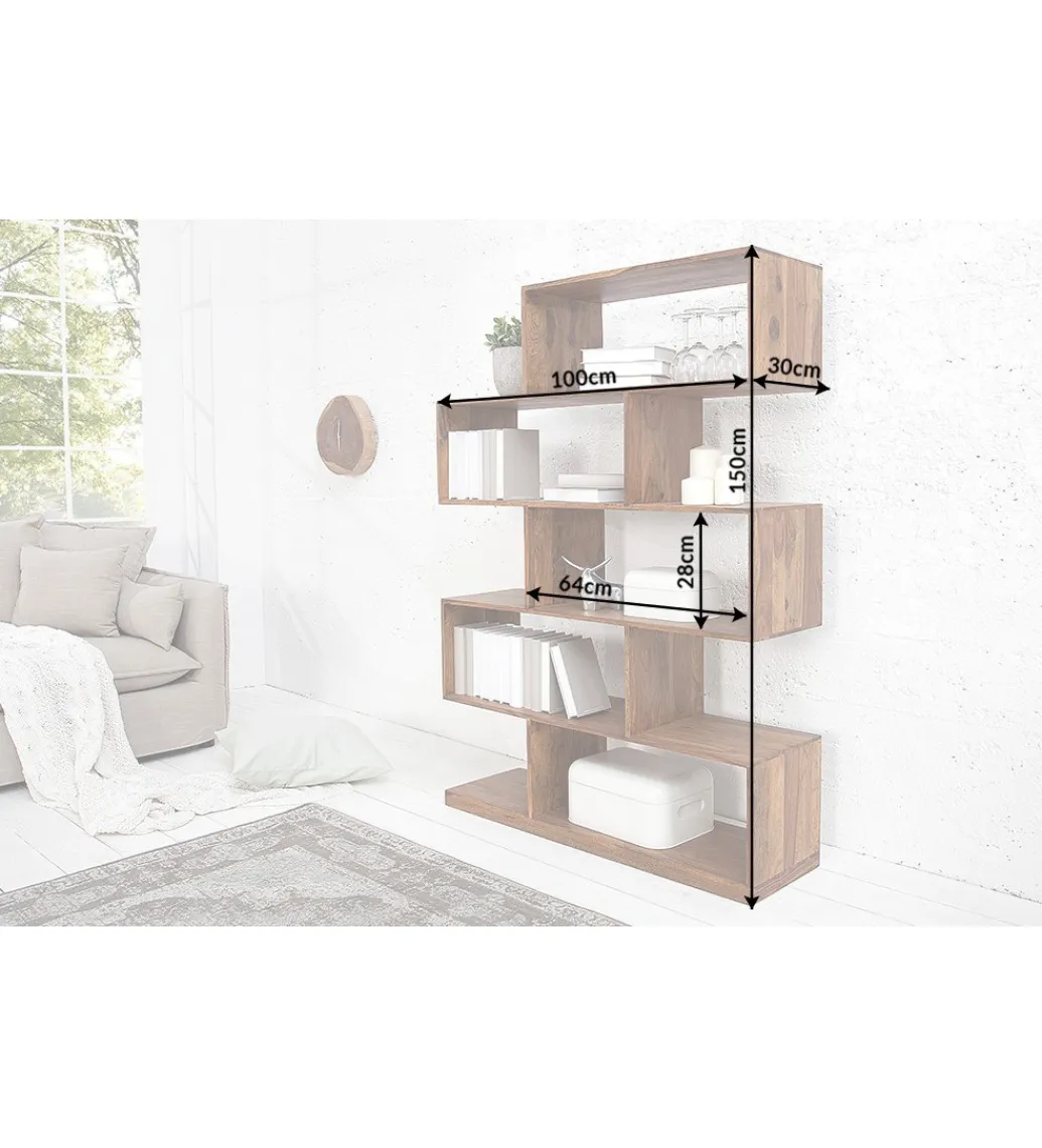 Regał FINICE Makassar 150 cm XL drewno sheesham*Invicta Interior Best