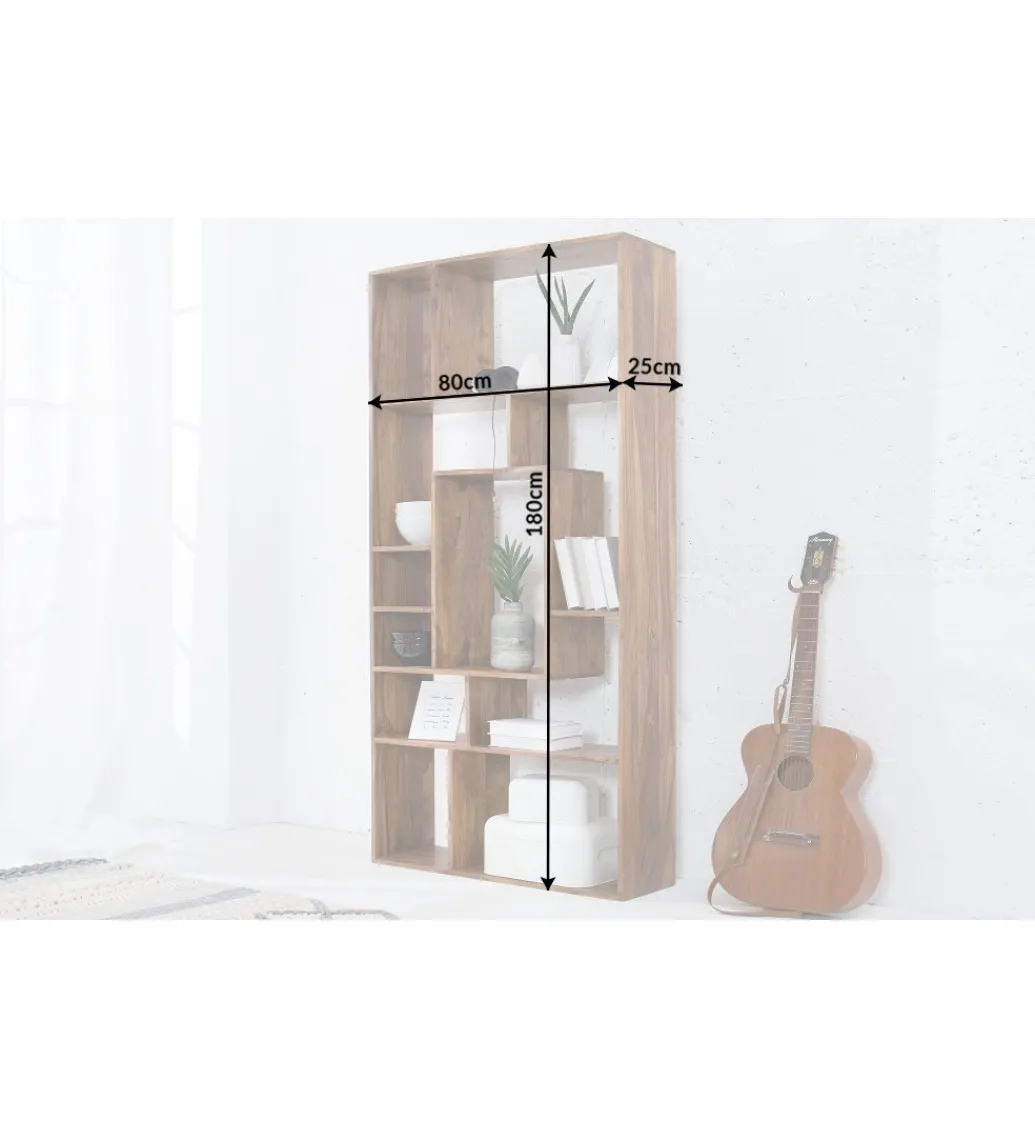 Regał FINICE Makassar II 180cm drewno sheesham*Invicta Interior - przedsprzedaż Discount