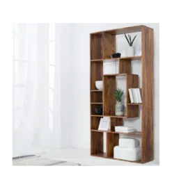 Regał FINICE Makassar II 180cm drewno sheesham*Invicta Interior - przedsprzedaż Discount