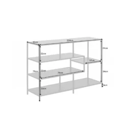 Regał FONTERA 114 cm w optyce marmuru*Invicta Interior Hot