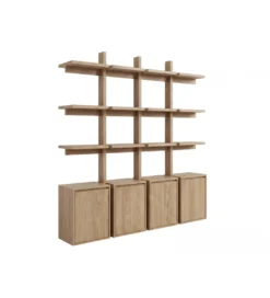 Regał FRESNO 193 cm naturalne*Imeri New