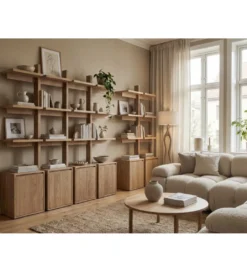 Regał FRESNO 94 cm naturalne*Imeri