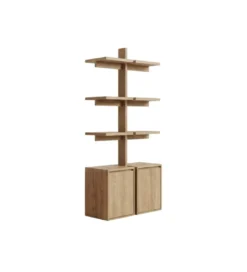 Regał FRESNO 94 cm naturalne*Imeri
