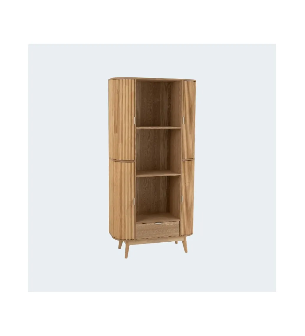 Regał GEZA 88 cm naturalny drewno sosna*J-Line Hot