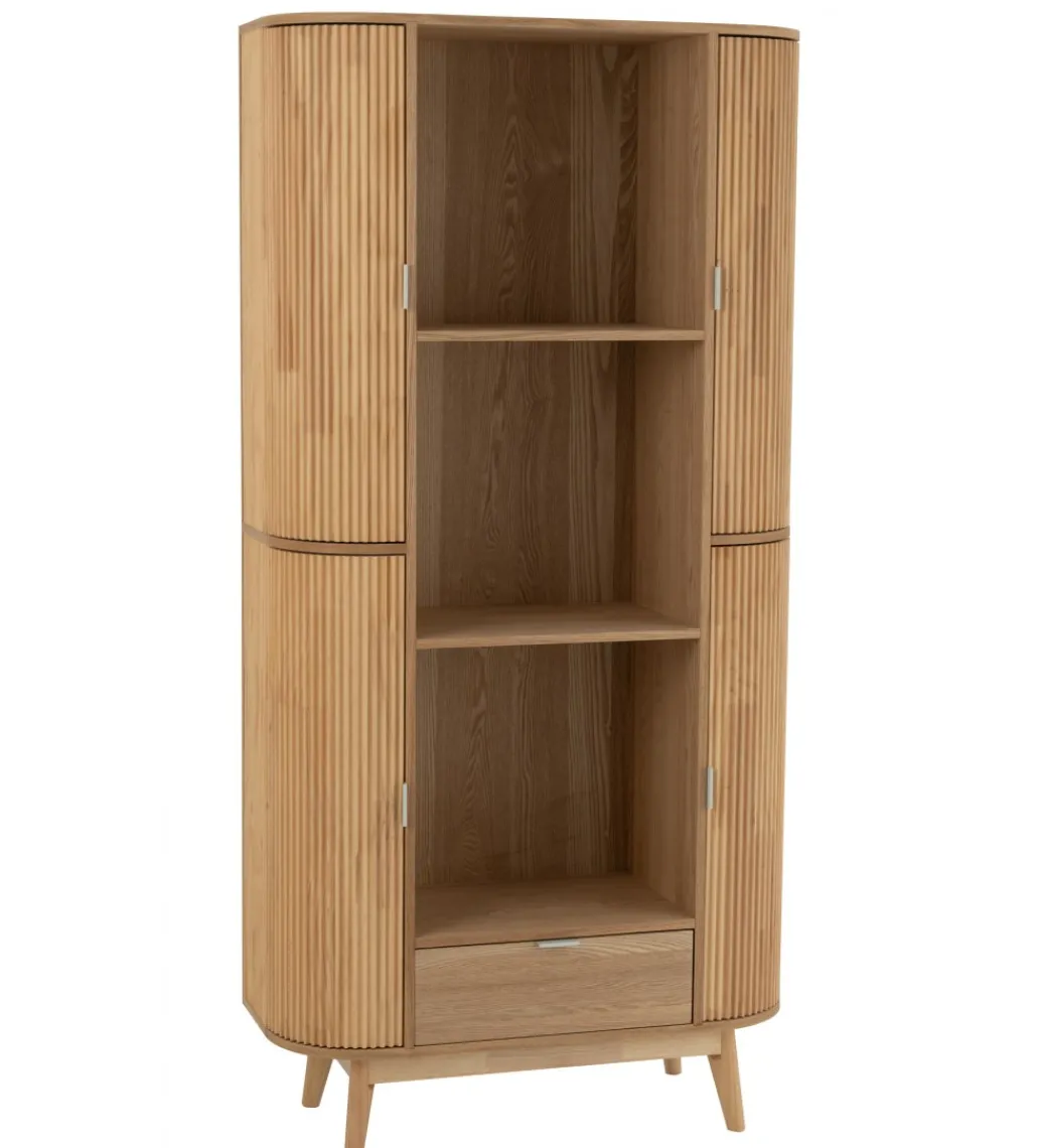 Regał GEZA 88 cm naturalny drewno sosna*J-Line Hot