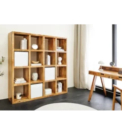 Regał IRON CRAFT 160 x 156 cm drewno mango naturalny*Invicta Interior - przedsprzedaż New
