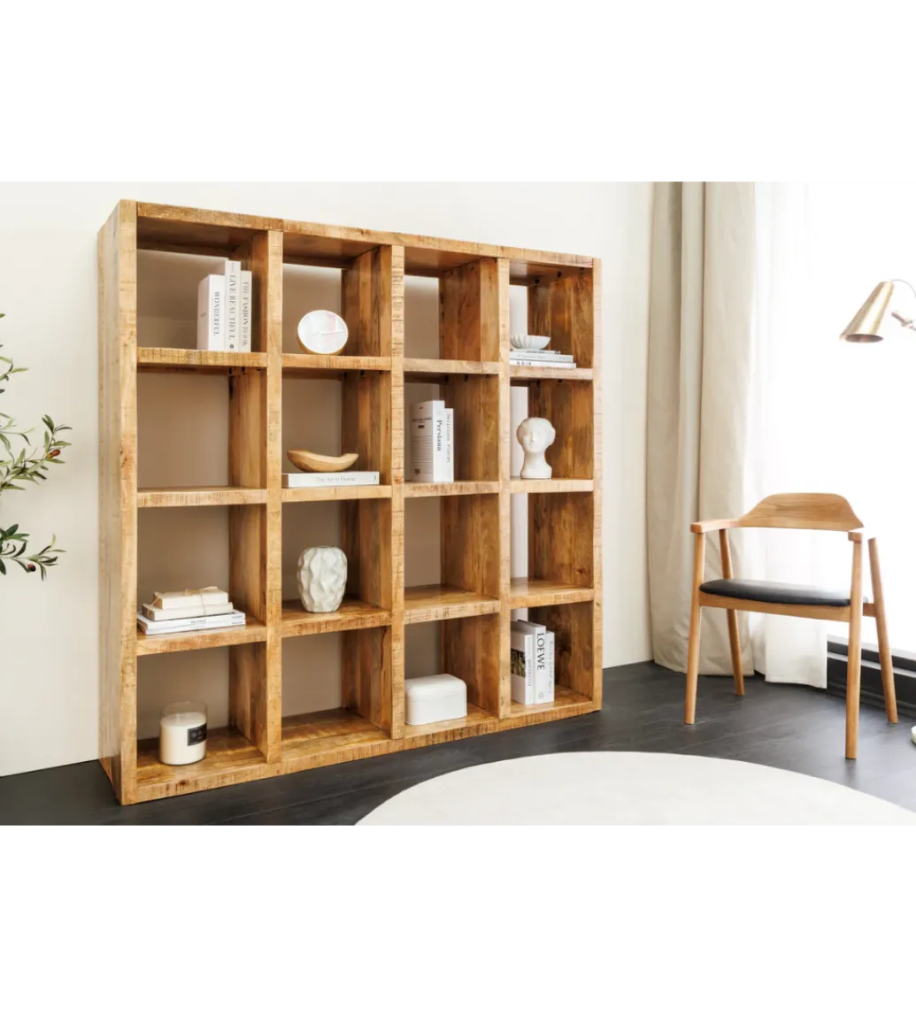Regał IRON CRAFT 160 x 156 cm drewno mango naturalny*Invicta Interior - przedsprzedaż New