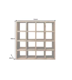 Regał IRON CRAFT 160 x 156 cm drewno mango naturalny*Invicta Interior - przedsprzedaż New