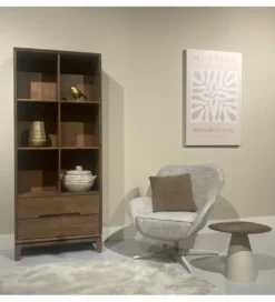Regał KORTE 200 cm drewno mango brązowy*LF-Design Best