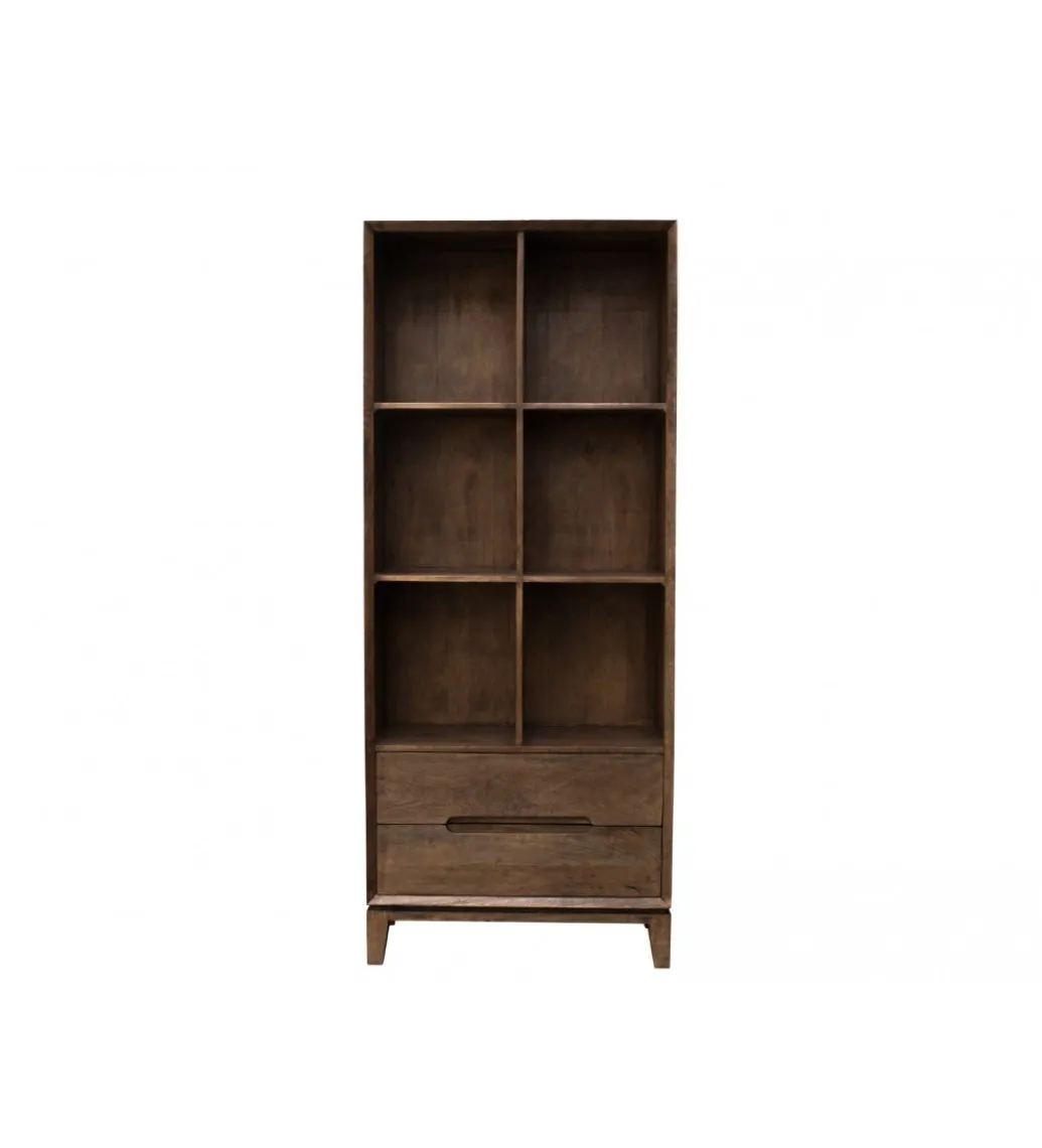 Regał KORTE 200 cm drewno mango brązowy*LF-Design Best