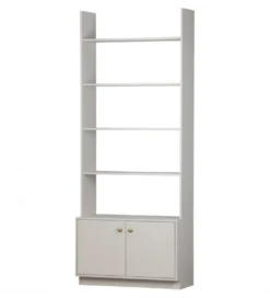 Regał MADU 200 cm drewno sosna szary*WOOOD Sale