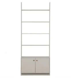 Regał MADU 200 cm drewno sosna szary*WOOOD Sale