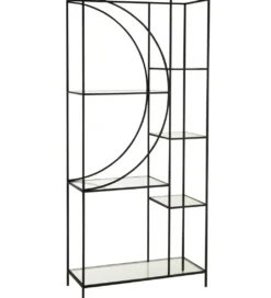 Regał metalowy Circle 180 cm czarny*J-Line Sale