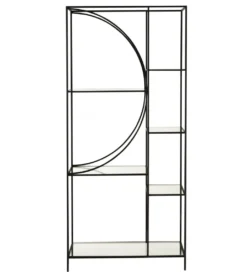 Regał metalowy Circle 180 cm czarny*J-Line Sale
