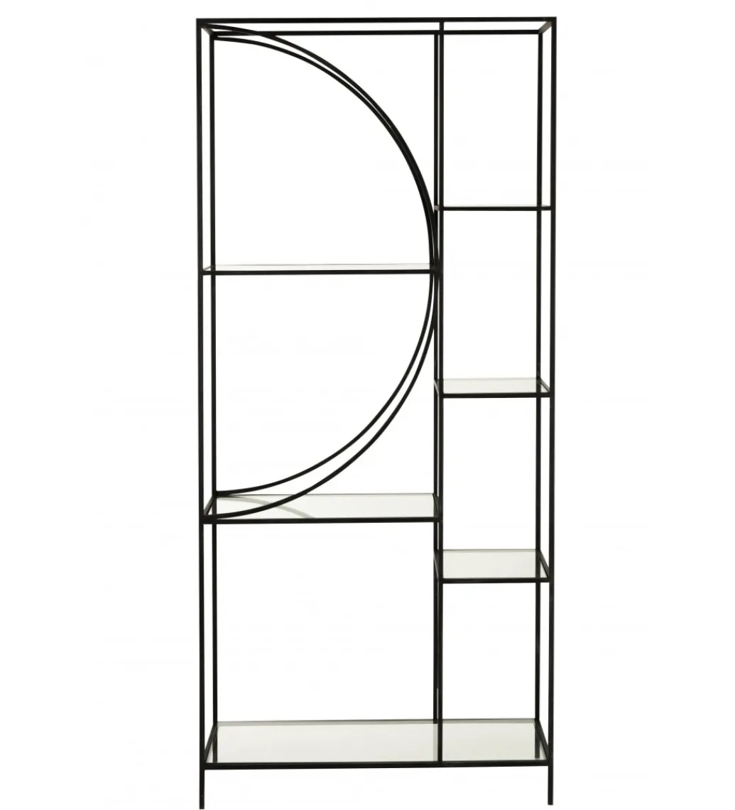 Regał metalowy Circle 180 cm czarny*J-Line Sale