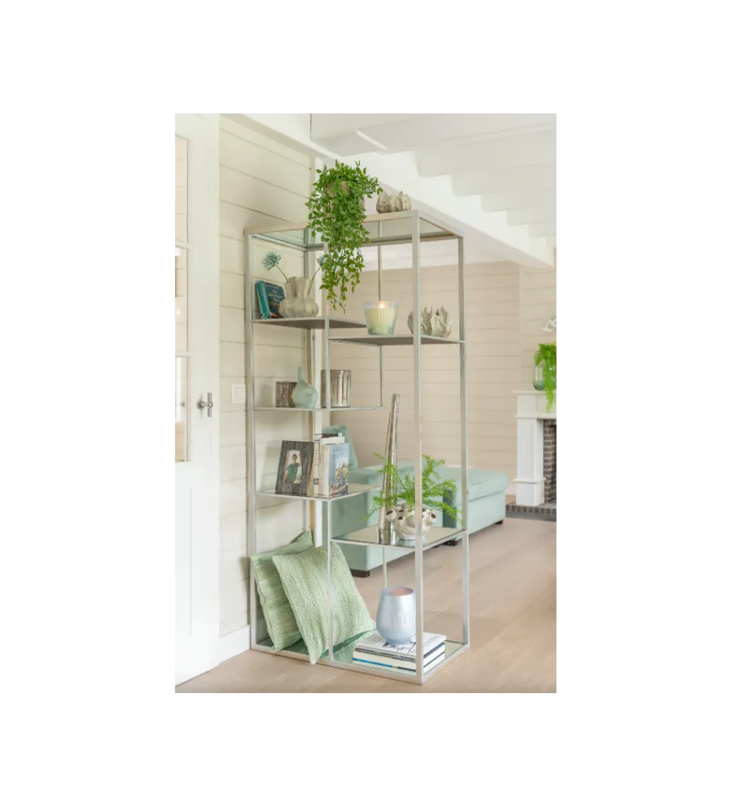 Regał Metalowy RACK srebrny*J-Line Outlet