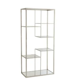 Regał Metalowy RACK srebrny*J-Line Outlet