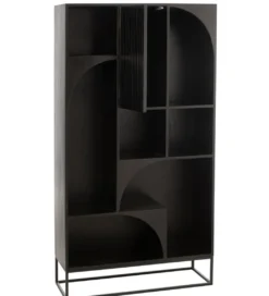 Regał MODE 168 cm drewno mango czarny*J-Line Discount