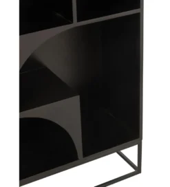 Regał MODE 168 cm drewno mango czarny*J-Line Discount