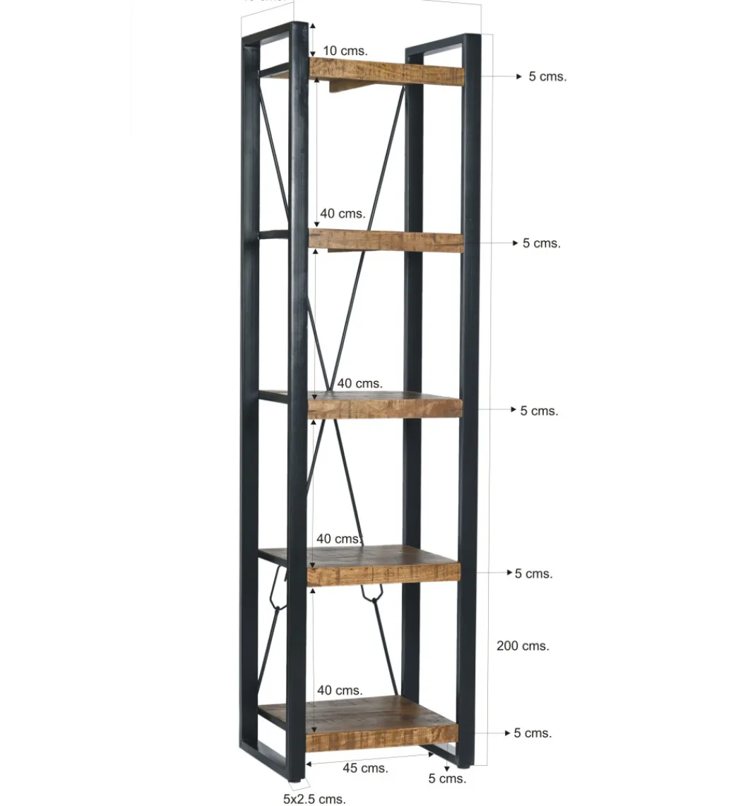 Regał NAIROBI 200 cm drewno mango*LF-Design Discount