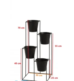 Regał na kwiaty Flowerpot Holder metalowy*J-Line Best