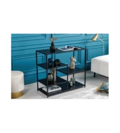 Regał OLIMPIA 90 cm czarny*Invicta Interior Sale
