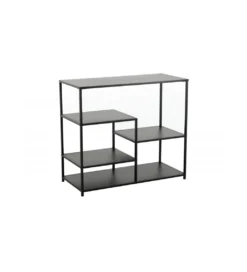 Regał OLIMPIA 90 cm czarny*Invicta Interior Sale