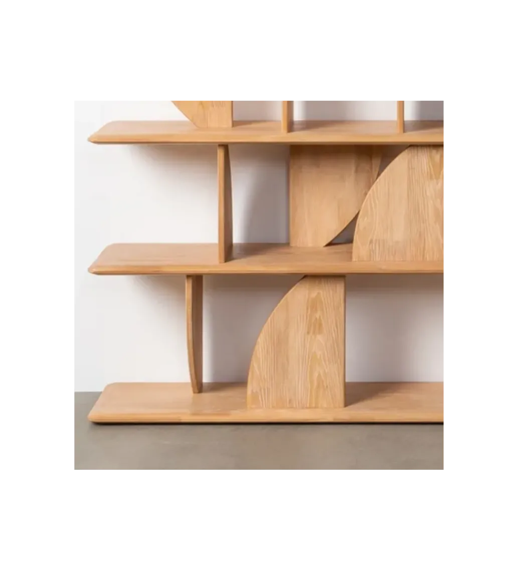 Regał PUNKAN 161 cm drewno kauczuk naturalny*Zona-Design Discount