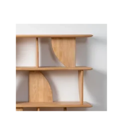 Regał PUNKAN 161 cm drewno kauczuk naturalny*Zona-Design Discount