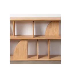 Regał PUNKAN 180 cm drewno kauczuk naturalny*Zona-Design Hot