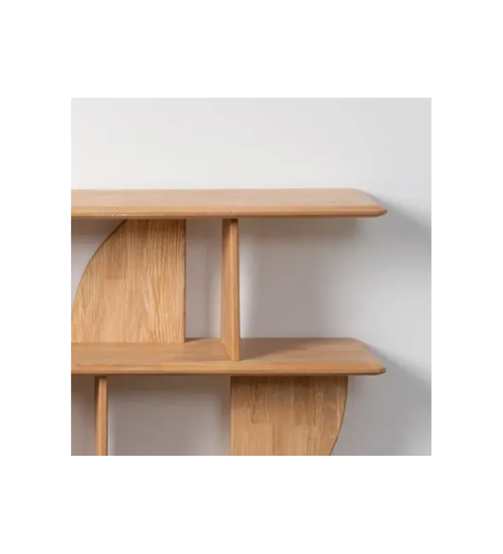 Regał PUNKAN 180 cm drewno kauczuk naturalny*Zona-Design Hot