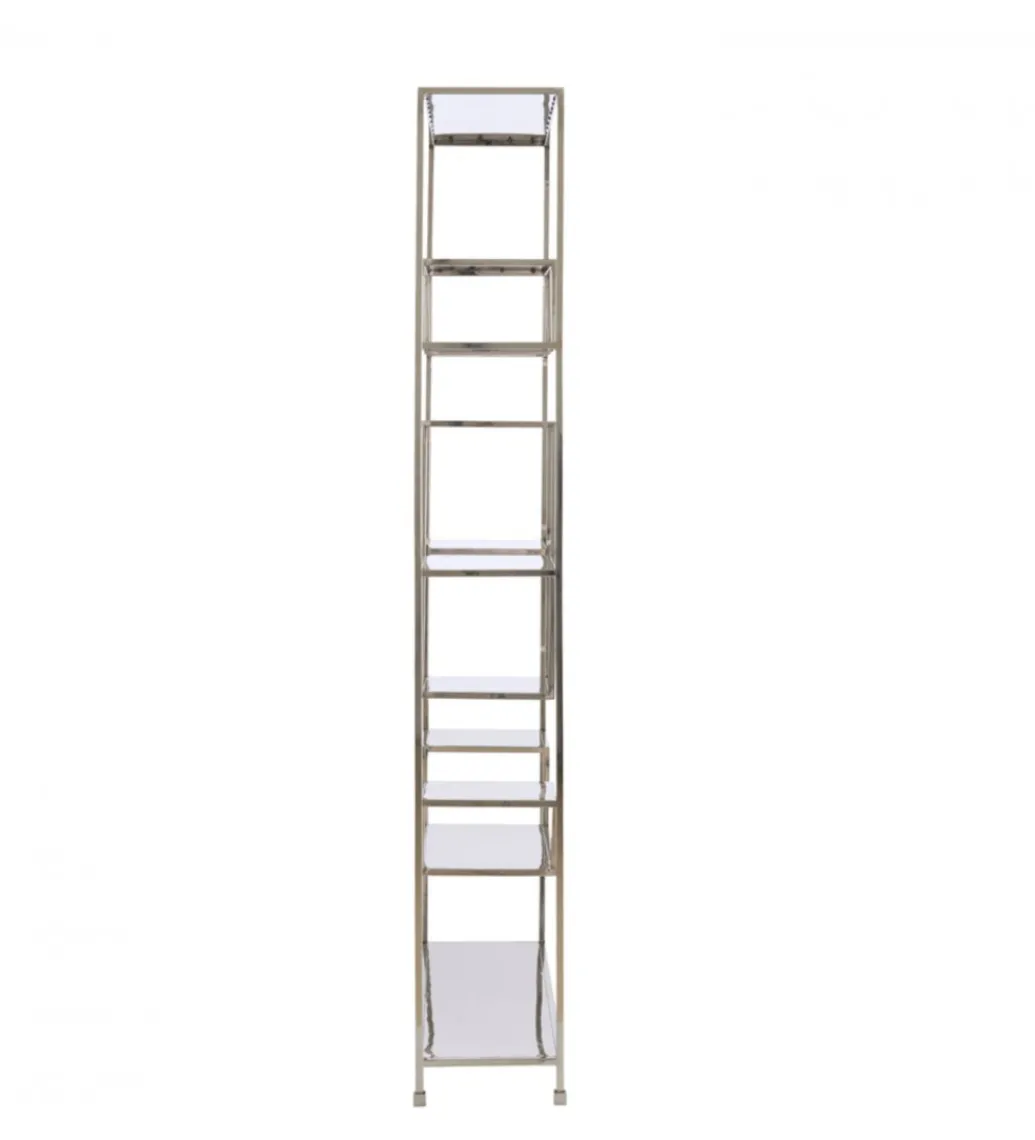 Regał REZINA 205 cm srebrny niklowy*L&L Clearance