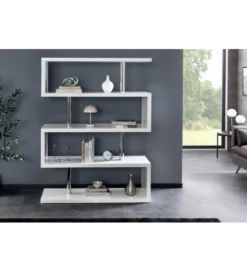 Regał SNAKE 165 cm biały*Invicta Interior