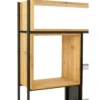 Regał TINA 110 cm x 185 cm drewno jodła czarny*J-Line Hot