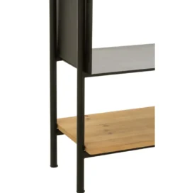 Regał TINA 110 cm x 185 cm drewno jodła czarny*J-Line Hot