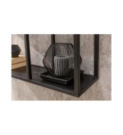 Regał wiszący FONTERA 75 cm czarny*Invicta Interior Discount