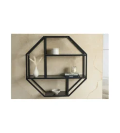 Regał wiszący FONTERA 77 cm czarny*Invicta Interior Discount