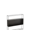 Regał wiszący Square 80 cm czarny*J-Line Outlet