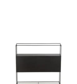 Regał wiszący Square 80 cm czarny*J-Line Outlet