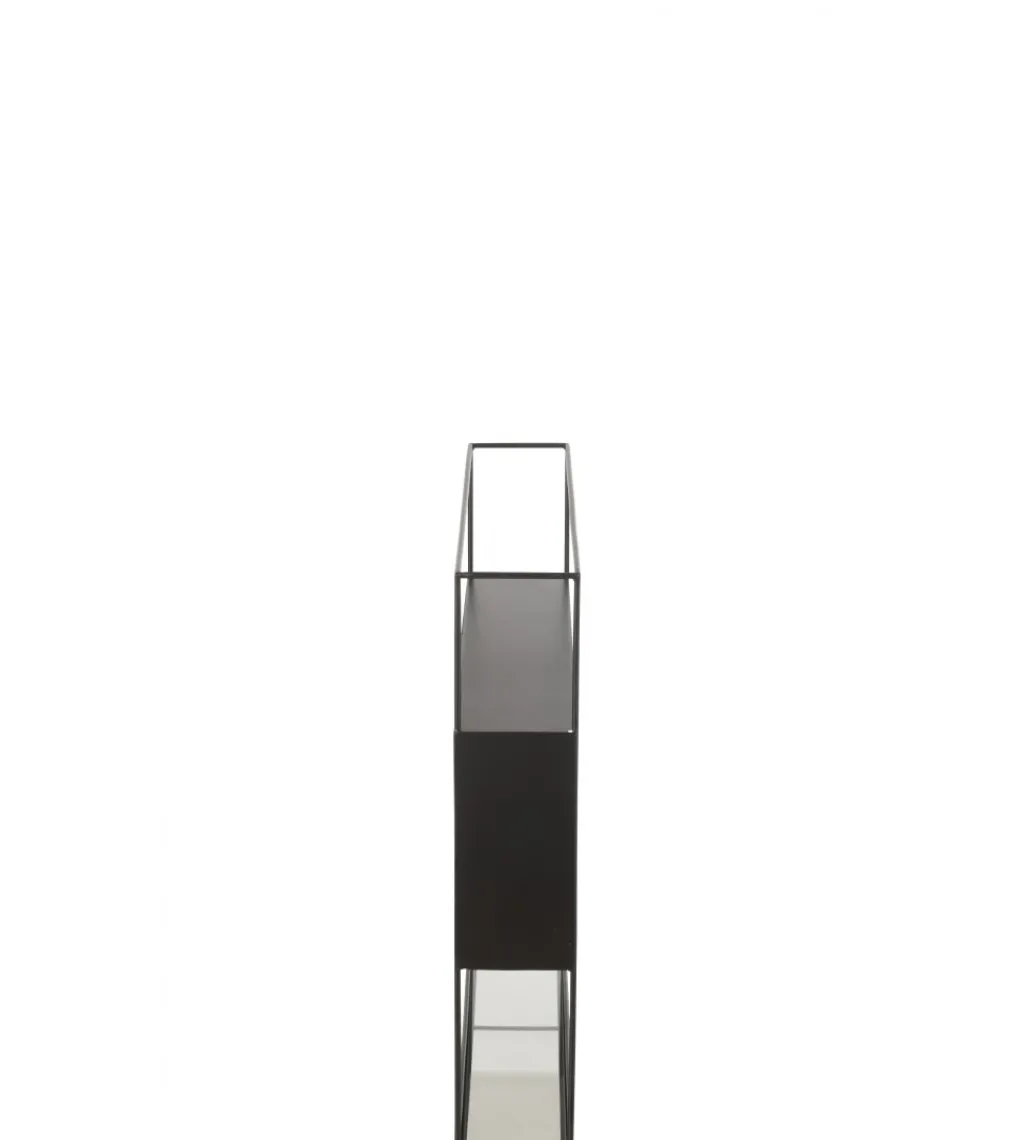 Regał wiszący Square 80 cm czarny*J-Line Outlet