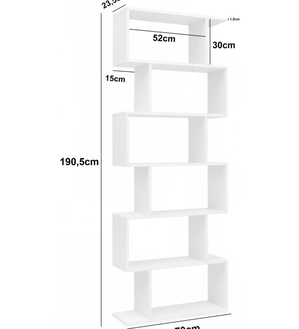 Regał WOHNLING 190 cm biały*WOHNLING, GERMANY Best